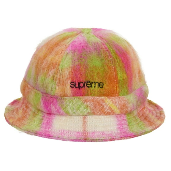 Supreme Mohair Plaid Bell Hat, from StockX