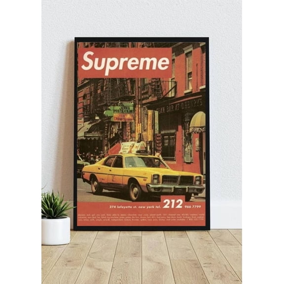 Supreme NYC Graphic New York Poster Graffiti Wall Art 8x12 UNFRAMED