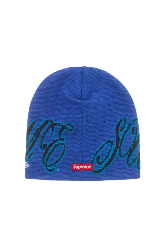 New Era Cursive Beanie, from StockX