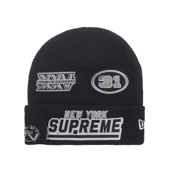 Supreme New Era Football Beanie, from StockX