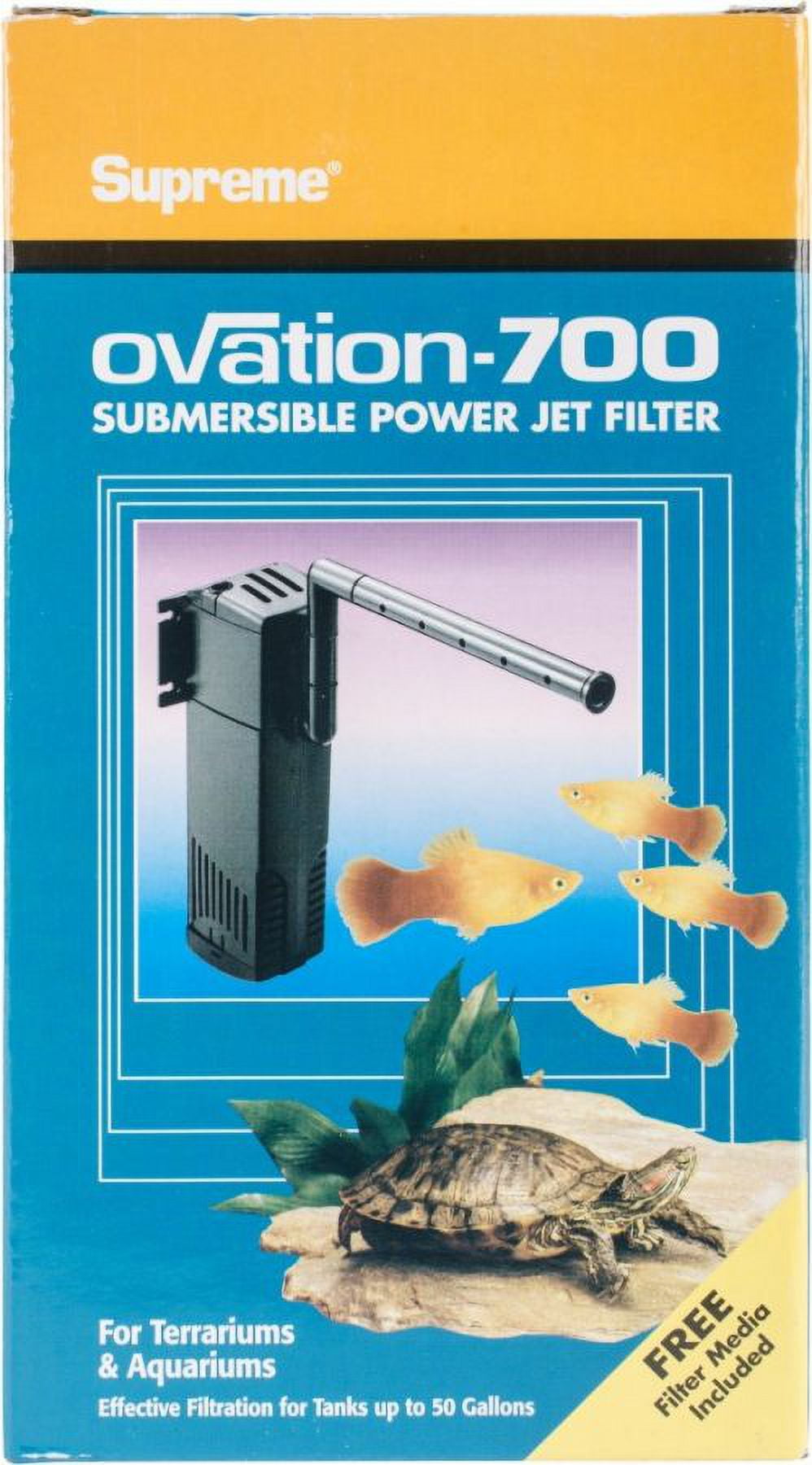 Supreme Ovartion 700 Internal Filter for Aquarium [Aquarium, Filters Canister (Internal)] 1 count
