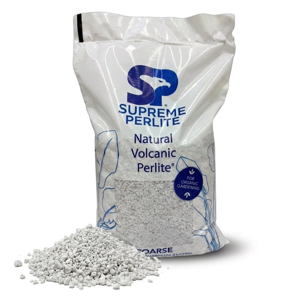 Supreme Perlite Coarse Horticultural Perlite for Potting Soil Mixes, 24 qt Bag