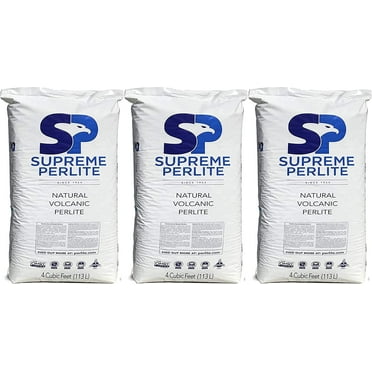 EasyGo Products Supreme Perlite Natural Volcanic Perlite, 4 cu. ft., 3 Pack