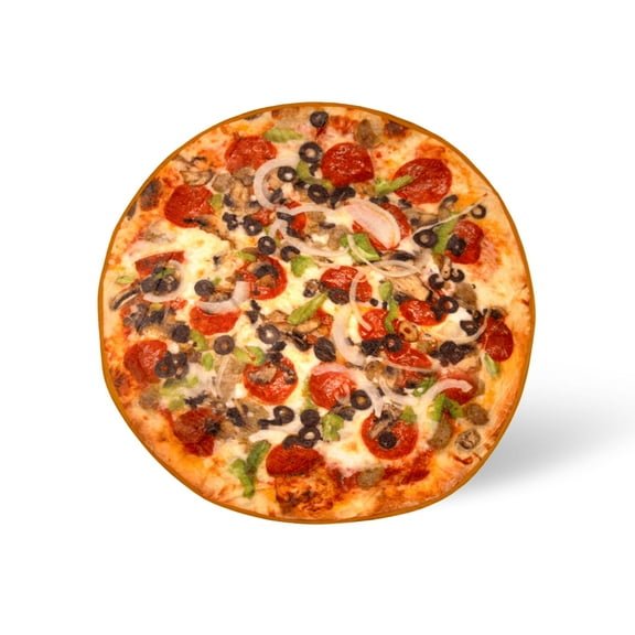 Supreme Pizza Round Fleece Throw Blanket | 60 Inches