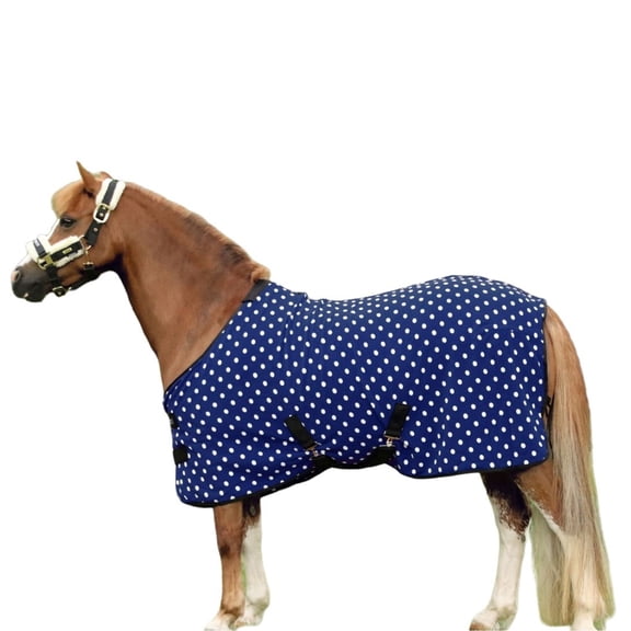 Supreme Products Standard-Neck Dotted Horse Fleece Rug