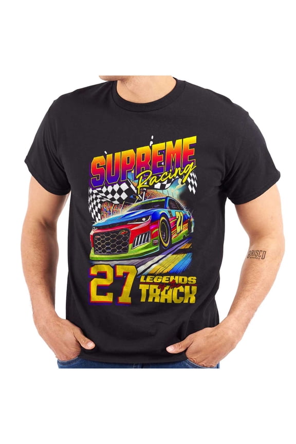 Supreme Racing Legends of the Track Men's Graphic T Shirt Tees Brisco Brands L