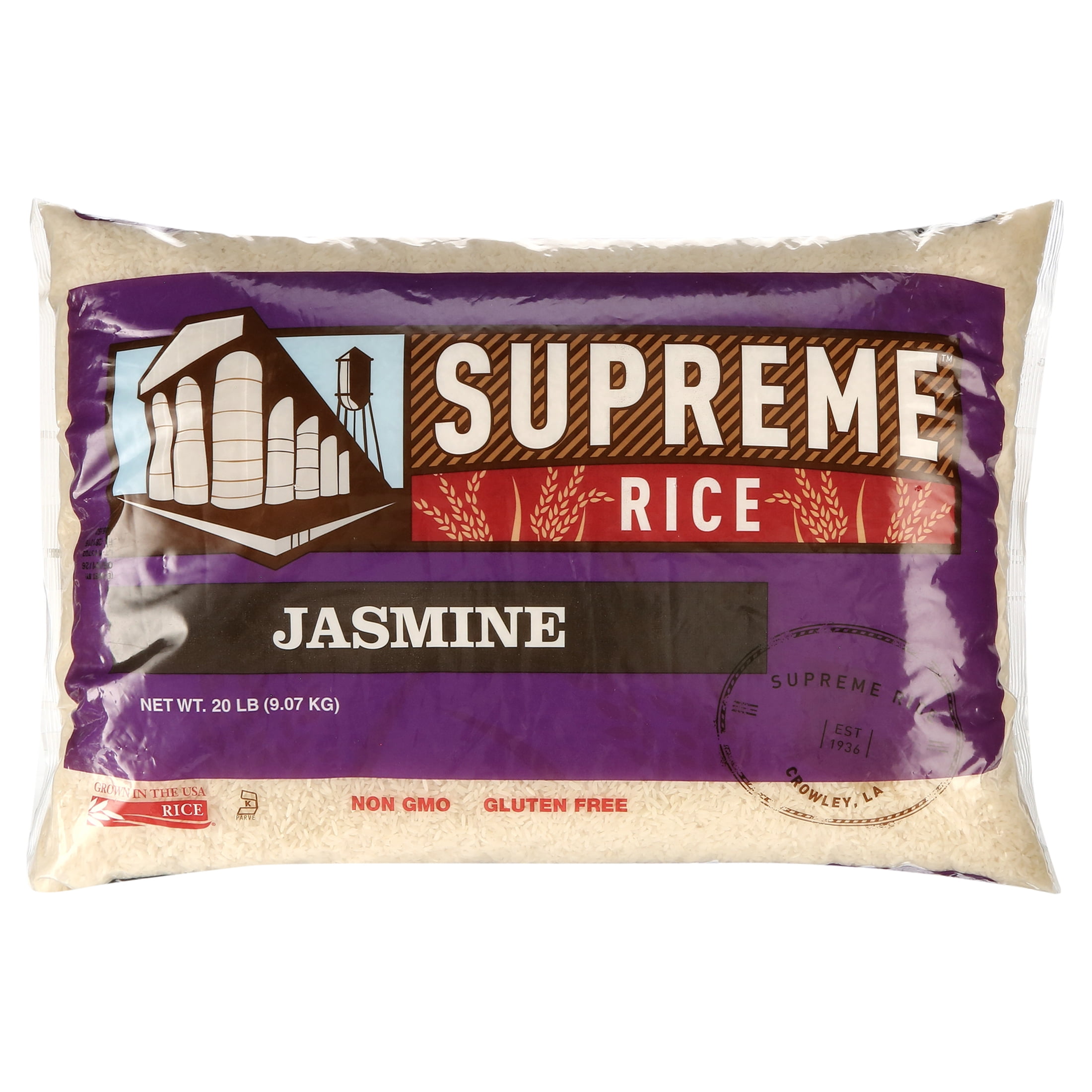 Supreme Rice 20lb Bag of Aromatic Jasmine Rice - Walmart.com