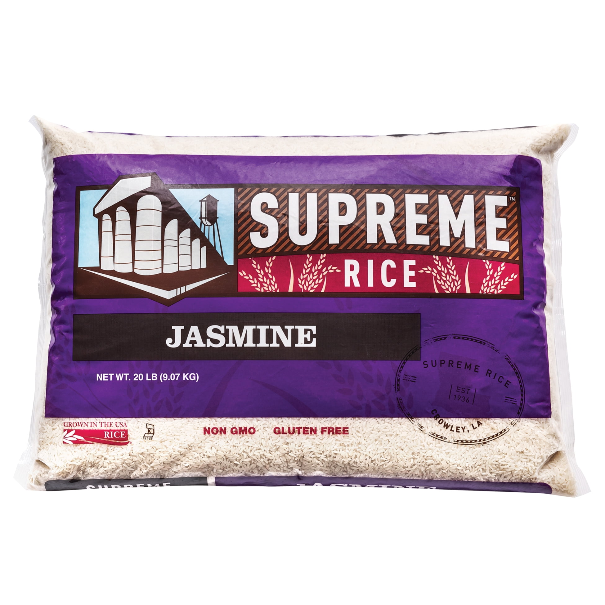 Supreme Rice 20lb Bag of Aromatic Jasmine Rice