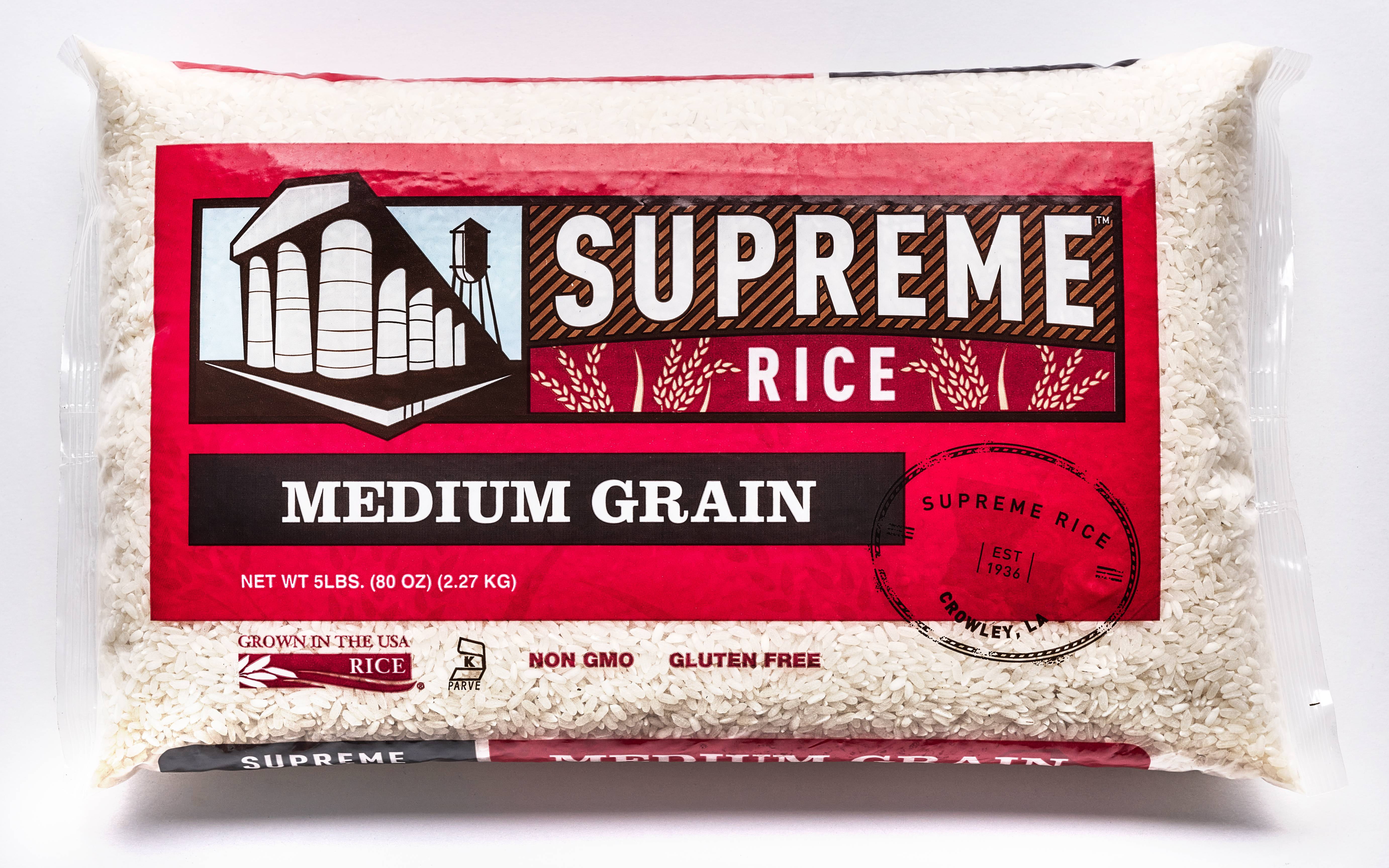 Supreme Rice 5lb Bag of White Medium Grain Rice