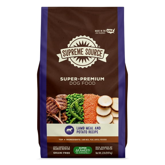 Supreme Source Grain-Free Lamb Meal & Potato Recipe Dry Dog Food, 22lb Bag