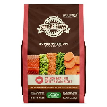 Supreme Source Grain-Free Salmon Meal & Sweet Potato Recipe Dry Dog Food, 5lb Bag