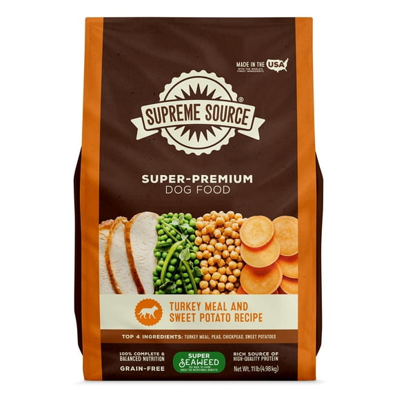 Supreme Source Grain-Free Turkey Meal & Sweet Potato Recipe Dry Dog Food, 11lb Bag
