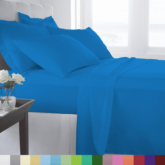 Supreme Super Soft 4 Piece Bed Sheet Set Deep Pocket Bedding - All Colors Sizes