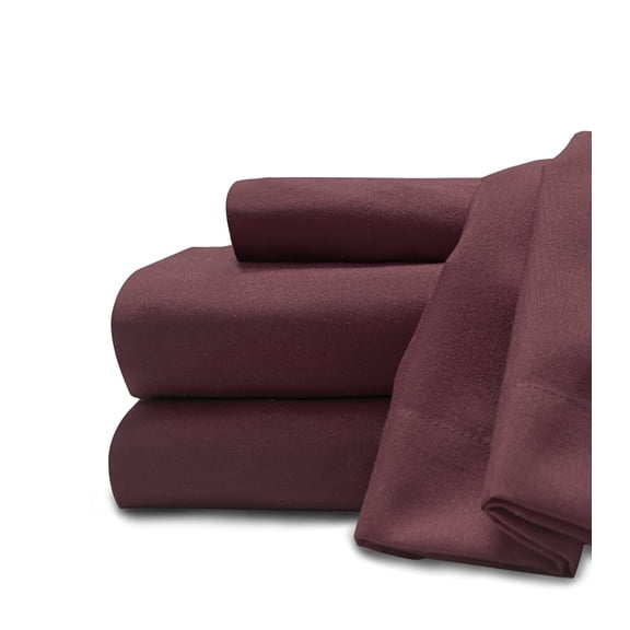 Supreme Super Soft 4 Piece Bed Sheet Set Deep Pocket Bedding - King Size Maroon
