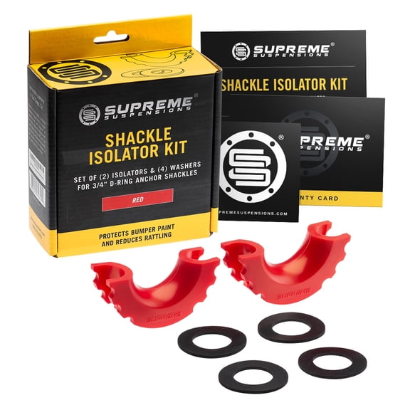 Supreme Suspensions UNVREVYG02RD D-Ring Shackle Isolator Kit