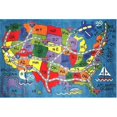 thumbnail image 1 of Fun Rugs Supreme Collection Travel Fun Area Rug-Size:8' x 11', 1 of 1