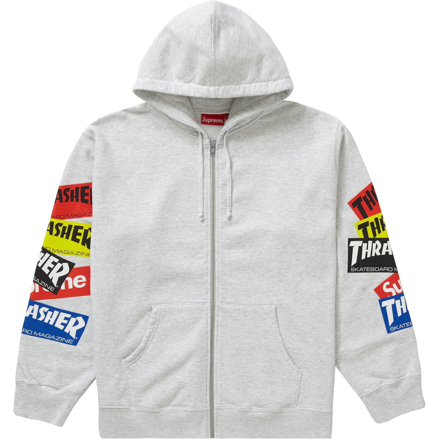【Supreme x Thrasher】Zip Up Hooded Sweatshirt★Stone★24FW Buy Supreme x Thrasher Zip Up Hooded Sweatshirt 'Stone