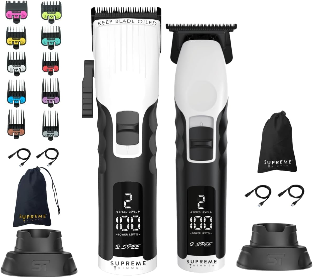 ◉2点セット‼️ TRIMMERS USA製　MOTOSCAPER Supreme Trimmer 2-in-1 2Spee Beard Trimmer & Hair Clipper