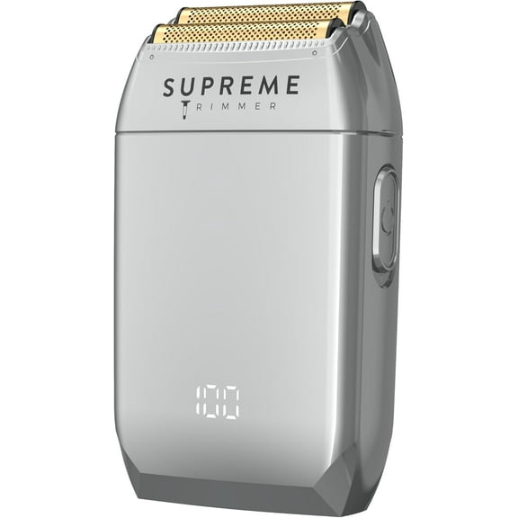 Supreme Trimmer Crunch STF602 Waterproof Double Foil Shaver for Men | 150 Min Runtime, Wet/Dry Cordless & Corded Electric Razor | Hypoallergenic Foils for Face, Head & Stubble