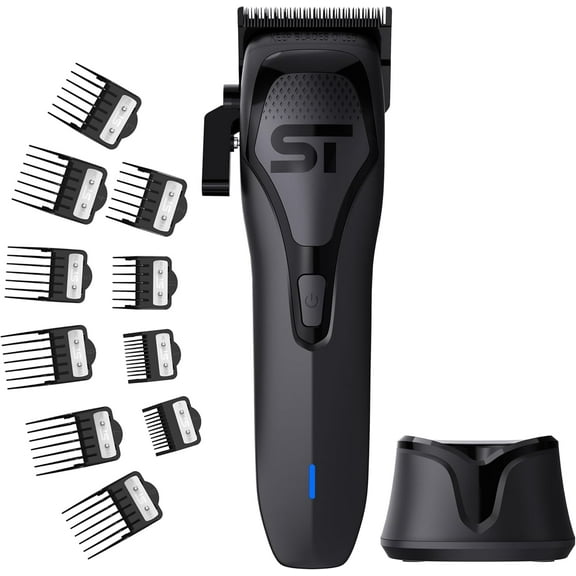 Supreme Trimmer Darkstar 72 Clipper with Magnetic Vector Motor | 180 Min Run Time, 9000 RPM Barber Hair Clipper | Low Noise, Professional Clipper DLC Blades | STC72