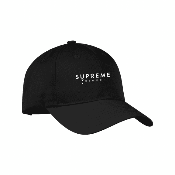 Supreme Trimmer Comfortable Baseball Style Golf Hat, Polyester, Black