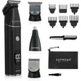 thumbnail image 1 of Supreme Trimmer All-in-One Waterproof Multigroomer for Men | Beard, Body, Pubic & Nose Hair Trimmer Kit | No-Nick LCD Grooming Clippers, Rechargeable Full Body Shaver | SMG3030, 1 of 10