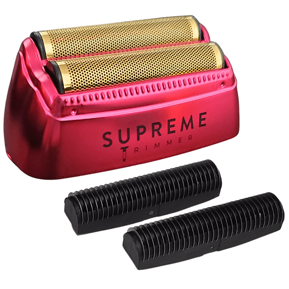 Supreme Trimmer Replacement Foil & Cutter SB63 | Hypoallergenic Foil for Crunch STF602 | Pink
