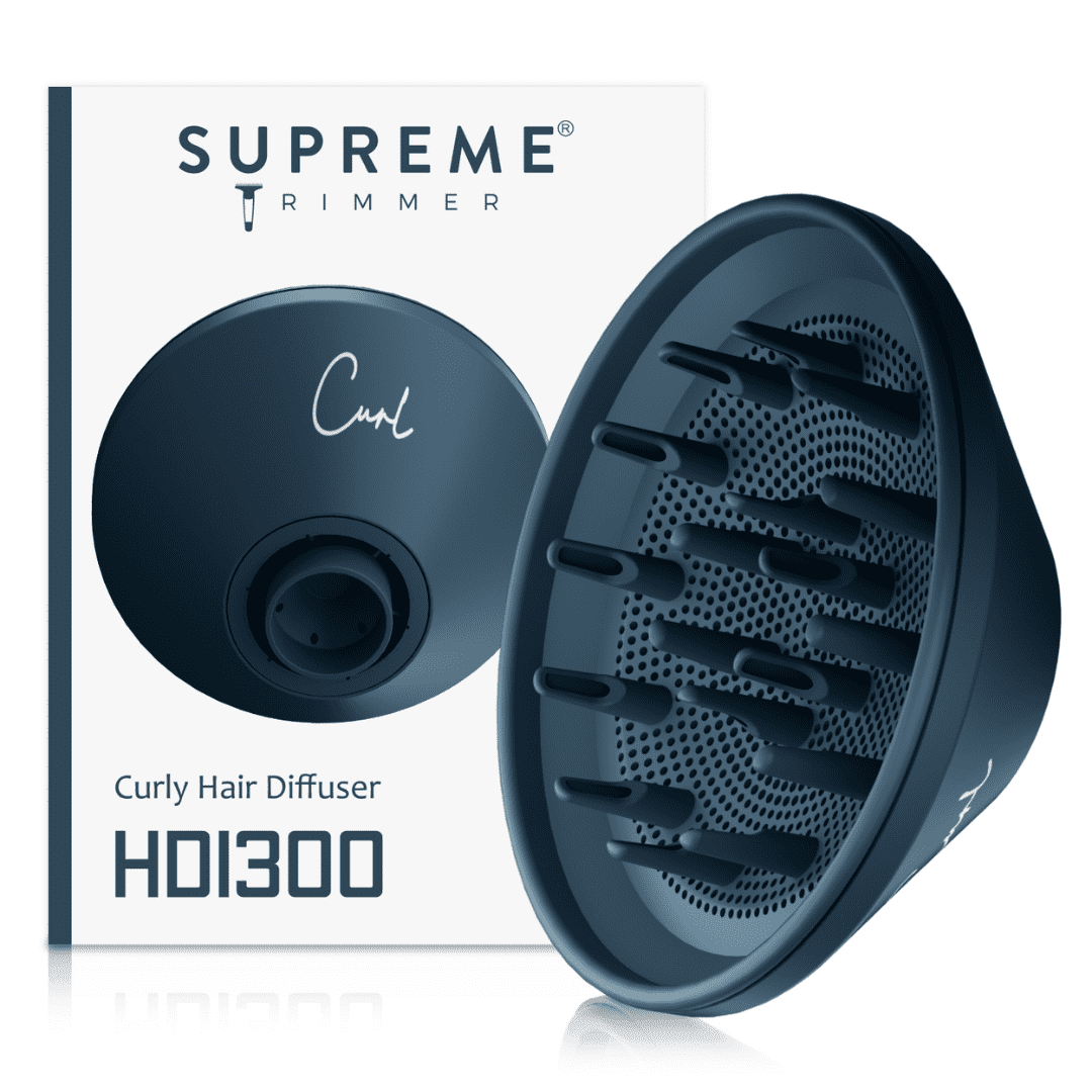 Curly Hair Diffuser Attachment by Supreme Trimmer | Adaptable for Blow Dryer SHD347 for Curly, Wavy & Natural Looking Hair | HDi300 Blue