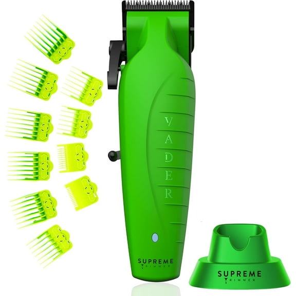 Supreme Trimmer Vader Clipper with DLC Taper Blade STC5098 | 210 Min Run Time 7500 RPM Hair Trimmer | Professional Brushless Motor Barber Clipper