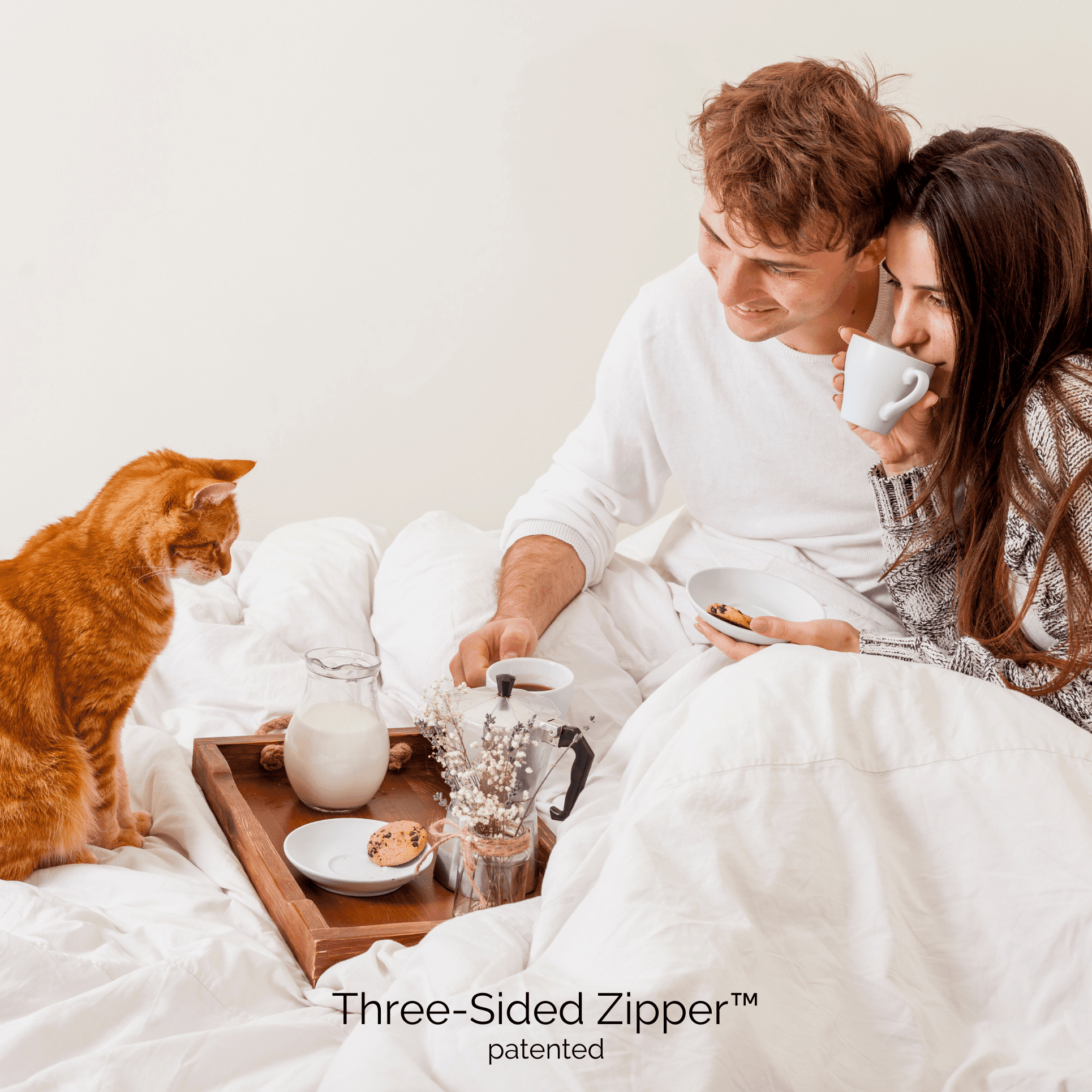 Supreme White Easy-Change Duvet Cover