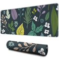 thumbnail image 1 of Supreme XL Gaming Mouse Pad - Black Flower Design, 31.5 x 11.8 Inch - Extended Mousepad for Gamers & Office Workers - Perfect as Desk Decor for Men and Women - Laptop & Keyboard Accessory, 1 of 7