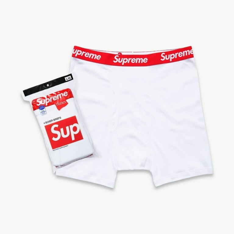 レビュー高評価アイテム特集｜ファッション通販 Supreme x Hanes Boxer Briefs (4 Pack) White (SS24) - Walmart.com 下着・アンダーウェア