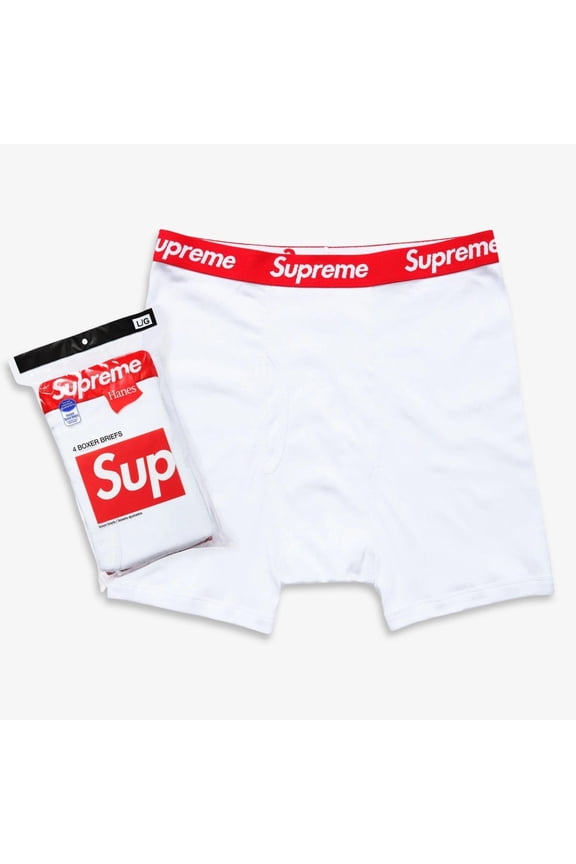 x Hanes Boxer Briefs (Full Pack) White