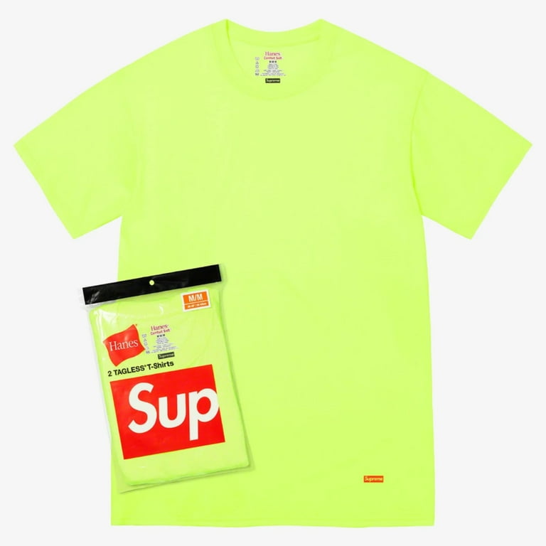 Supreme t shirt yellow hot sale