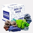 thumbnail image 1 of SupremePlus New Assorted Colors Terry Cloth Cleaning Rags 5 lbs Box of Rags Commercial All Purpose Reusable Cotton Dust Cloths, Multicolor, 20 Count, 1 of 8