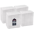 thumbnail image 1 of SupremePlus Multipurpose Durable Terry Cloth Rags 12" x 12" Soft Cotton Washcloths, White 300 Count, 1 of 6