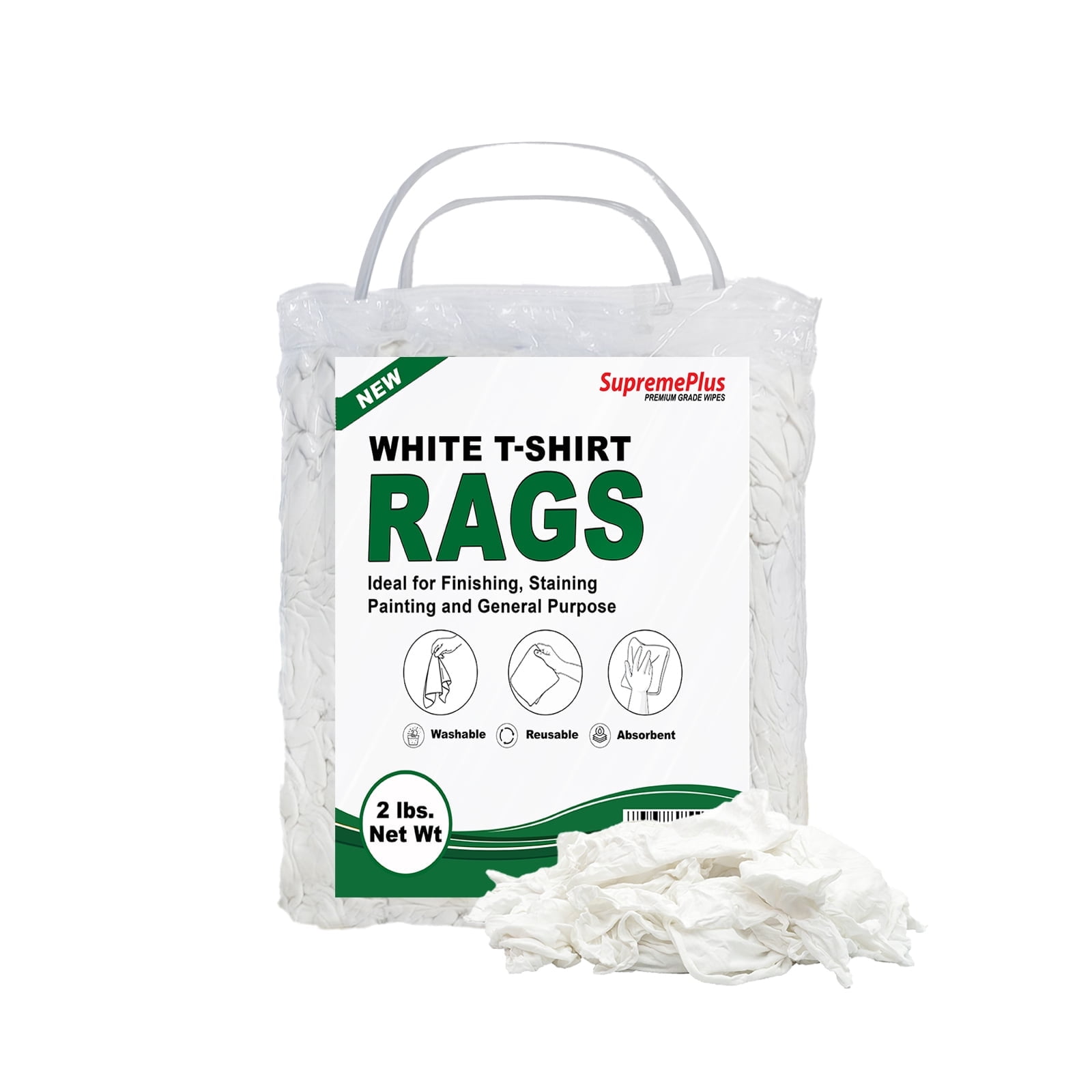 SupremePlus New Knit Cleaning Wiping Rags 2 lbs Bag Commercial ...