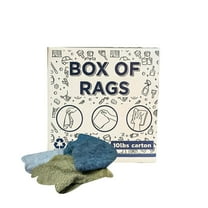 SupremePlus Color Terry Cloth Cleaning Rags 10 lbs Box of Rags Commercial All Purpose Cotton Household Cleaning Cloths & Wipes, Multicolor, 40 Count