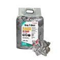 thumbnail image 1 of SupremePlus Color Knit T-Shirt Cleaning Rags 10 lbs Bag of Rags Commercial Household Reusable Multipurpose Cotton Dust Cloths, Gray, 90 Count, 1 of 7