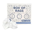 thumbnail image 1 of SupremePlus Sheeting Cleaning Rags 5 lbs Box of Rags Commercial Lint-Free Multipurpose Cotton Household Cleaning Cloths & Wipes, White, 45 Count, 1 of 7