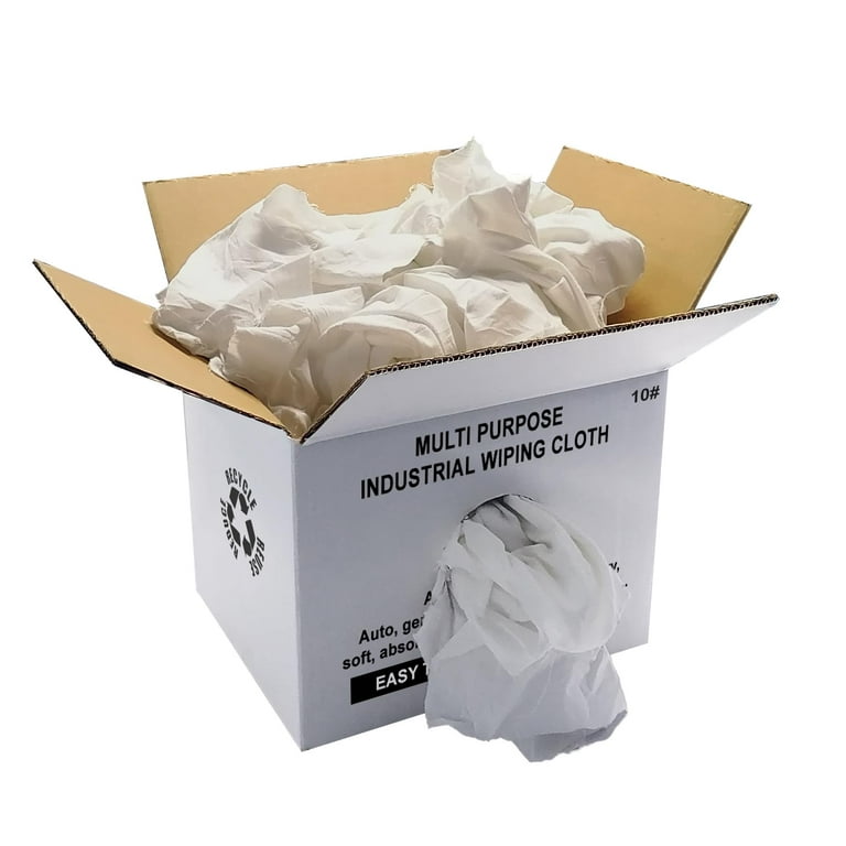 XP White Cotton Rags - 22lbs - Sawcutting Specialties