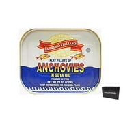 Supremo Italiano Flat Fillets of Anchovies in Soy Oil - 28 oz