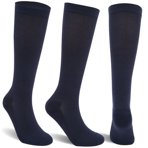 Athlemo 3 Pairs Knee High Compression Socks Graduated Pressure Socks for Travel,Running