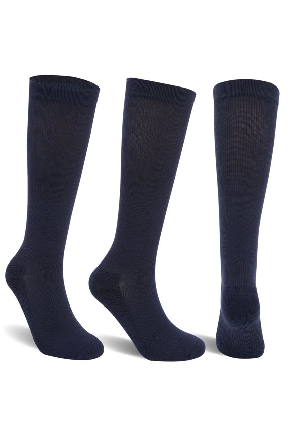 3 Pairs Knee High Compression Socks Graduated Pressure Socks for Travel,Running