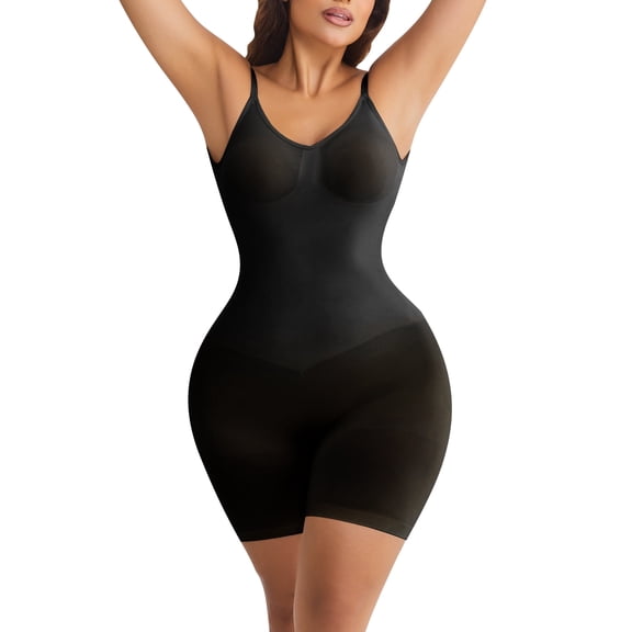 Athlemo Low Back Seamless Bodysuit Shapewear Women Backless Slimming Full Body Shaper