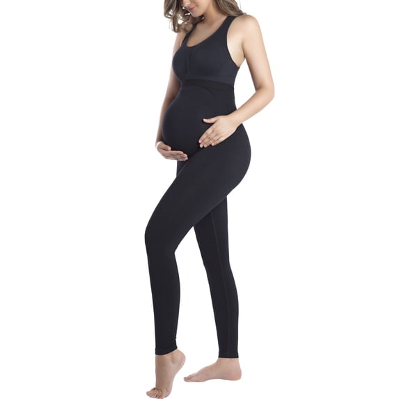 Athlemo Maternity Leggings Over The Belly Buttery Soft Non-See-Through Workout Pregnancy Leggings