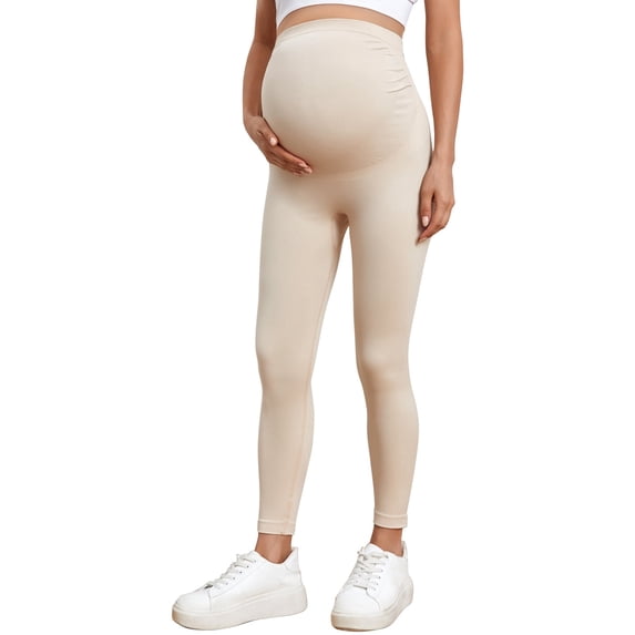 Athlemo Maternity Leggings with Over Bump Support High Waist Pregnancy Activewear Pants