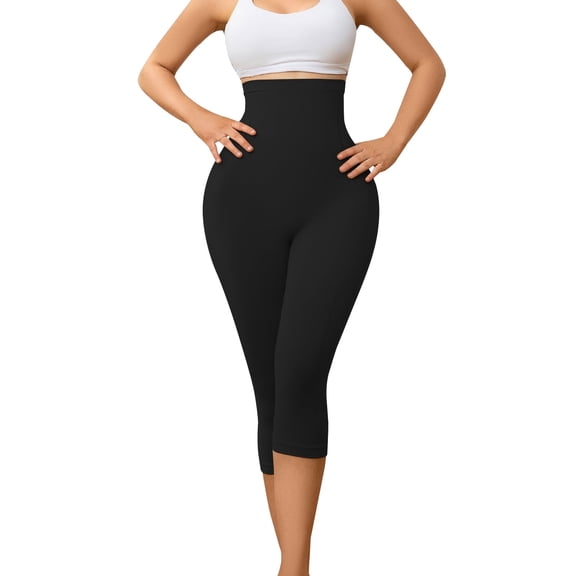 Athlemo Shapewear for Women Capris Leggings Tummy Control High Waist Shaper Butt Lifting