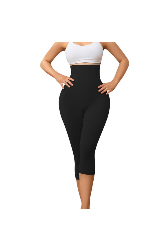 Shapewear for Women Capris Leggings Tummy Control High Waist Shaper Butt Lifting