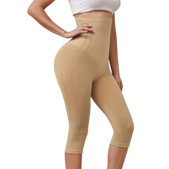 Athlemo High Waist Capri Shapewear Shorts, Tummy Control & Butt Lifting Shaper for Women
